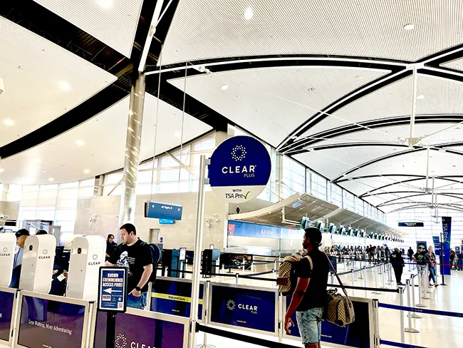 Is TSA Precheck worth it? Picture of a TSA Precheck and CLEAR Plus lane in Detroit Metro International Airport.