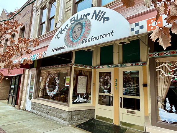 Is Ann Arbor worth visiting? An Ethopian restauran called Blue Nile in downtown Ann Arbor, MI, USA.