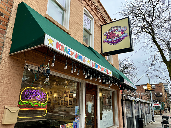 Krazy Jims Blimpie Burger in Ann Arbor, MI, USA.