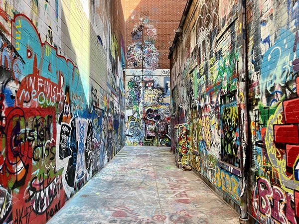Best things to do in Ann Arbor - Graffiti Alley in downtown Ann Arbor.