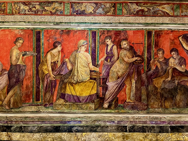 A piece of art inside the Kelsey Museum of Archaelogy in downtown Ann Arbor, MI, USA.