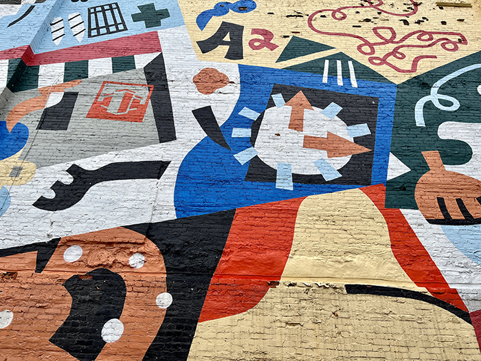 Best things to do in Ann Arbor. A mural with A2 written on it in downtown Ann Arbor, MI, USA